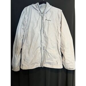Columbia Jacket Mens M Watertight II Rain Waterproof Breathable Light Grey